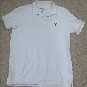 American Eagle Outfitters Men's Classic White Polo